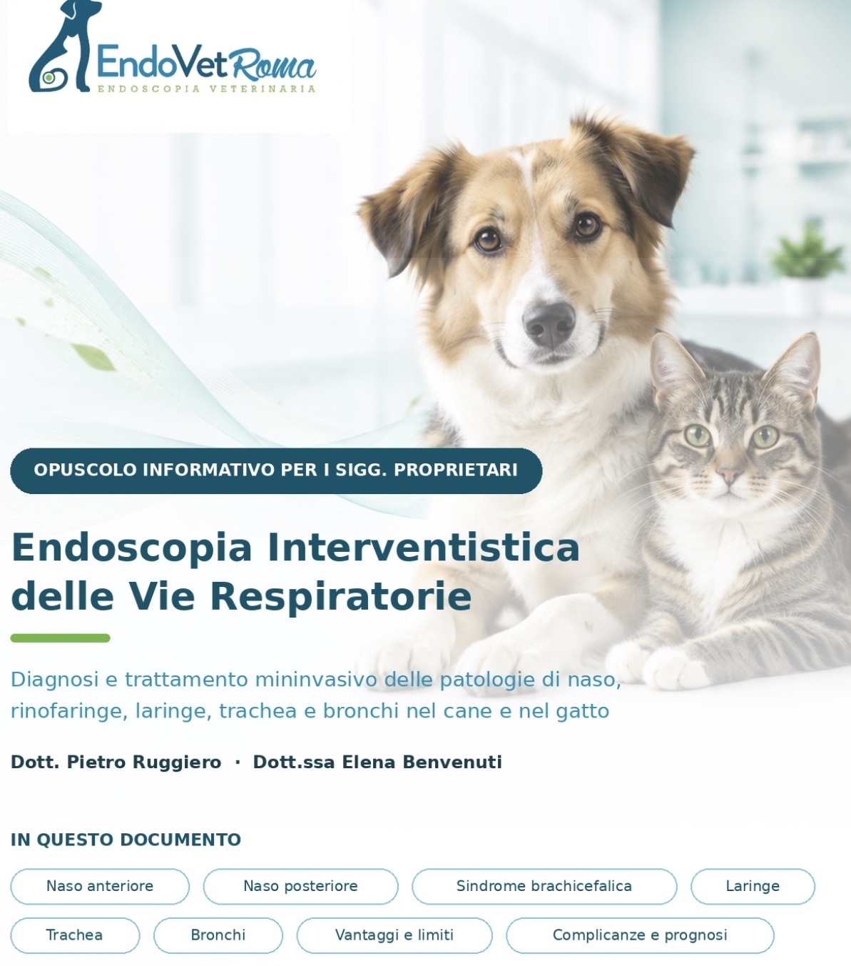 Copertina dell’opuscolo sull’endoscopia interventistica delle vie respiratorie